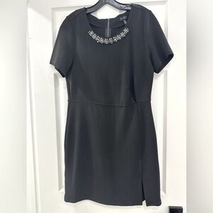 Black short sleeve dress - XL